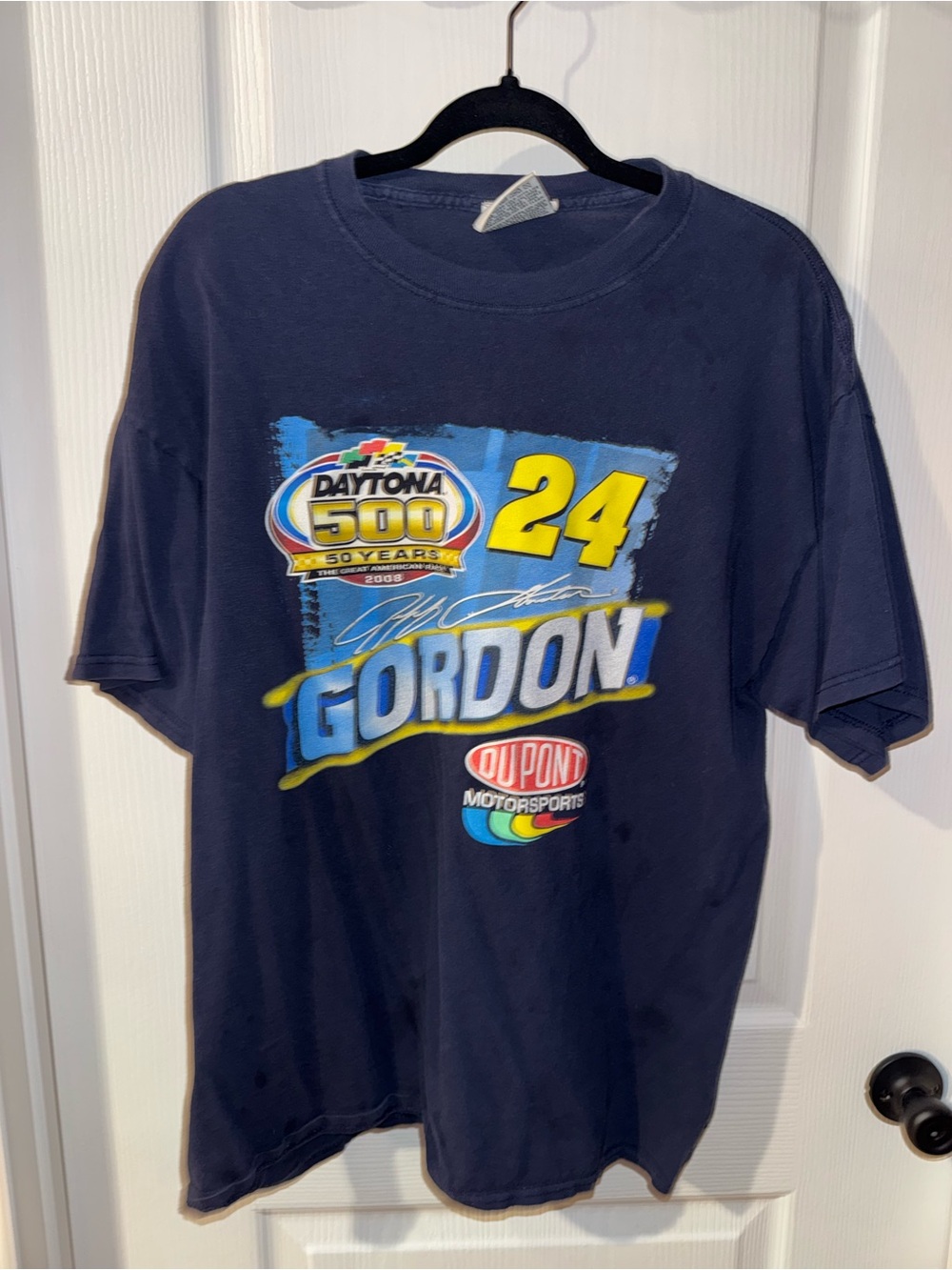 Jeff Gordon Daytona 500 24 Graphic Tee - Navy